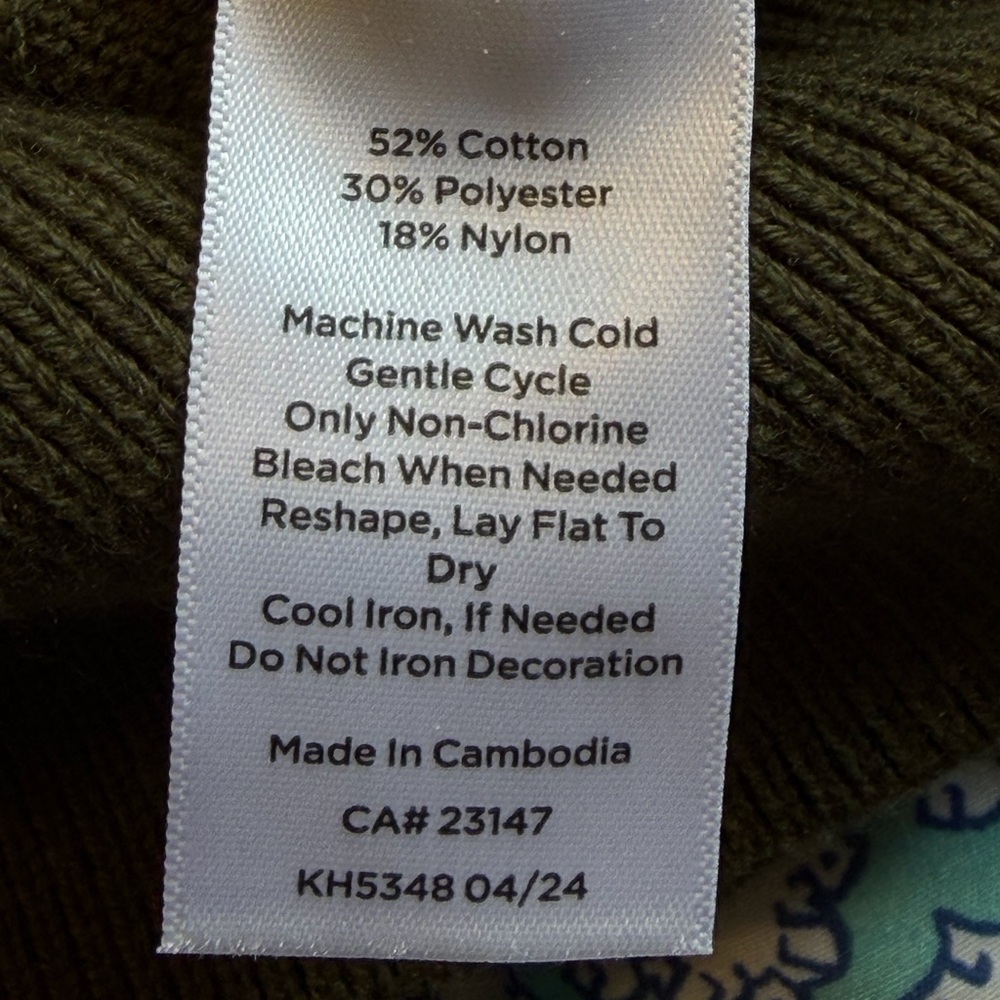 Talbots Chevron Cable Knit V-neck Sweater Size 3X - Picture 8 of 11